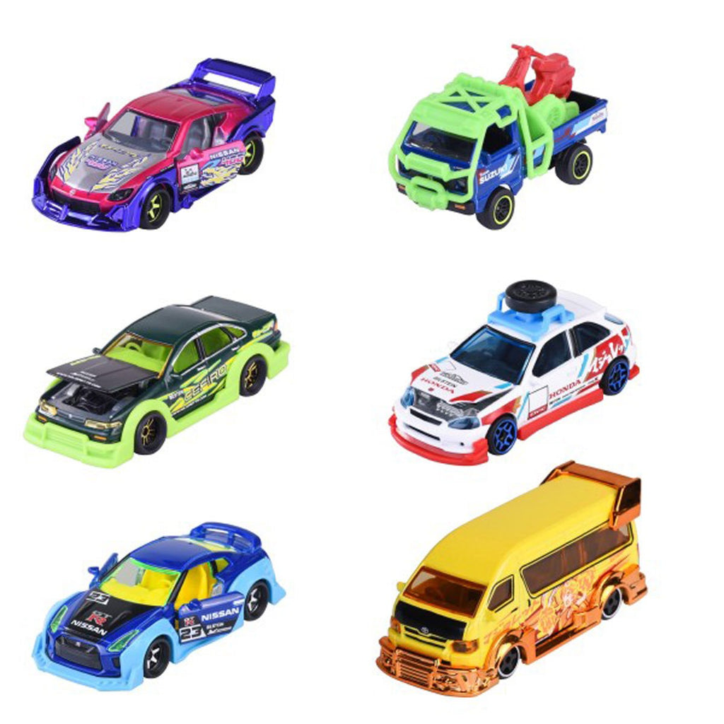 Majorette Deluxe Cars Japan Series 1:64 Scale Die-Cast Metal Vehicle Case of 6