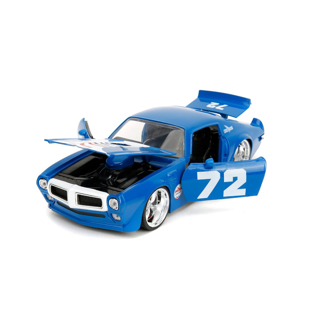 Bigtime Muscle 1972 Pontiac Firebird Blue 1:24 Scale Die-Cast Metal Vehicle