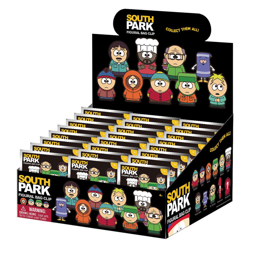 South Park 3D Foam Bag Clip Random 6-Pack