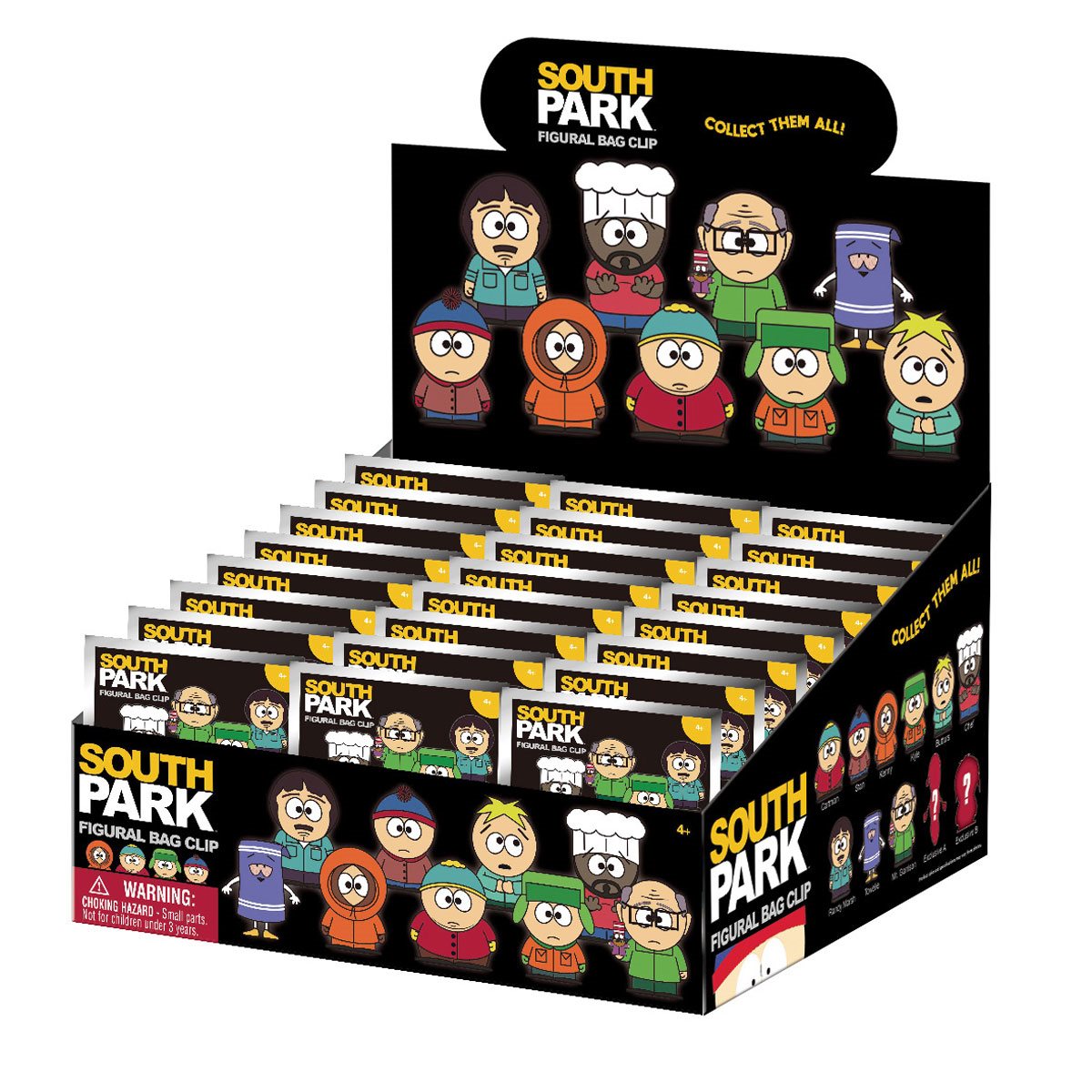 South Park 3D Foam Bag Clip Random 6-Pack