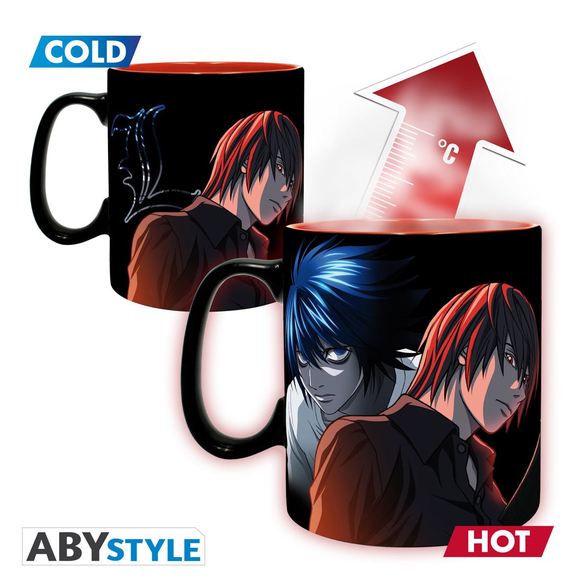 Death Note Light and Ryuk Heat-Change 16oz. Mug