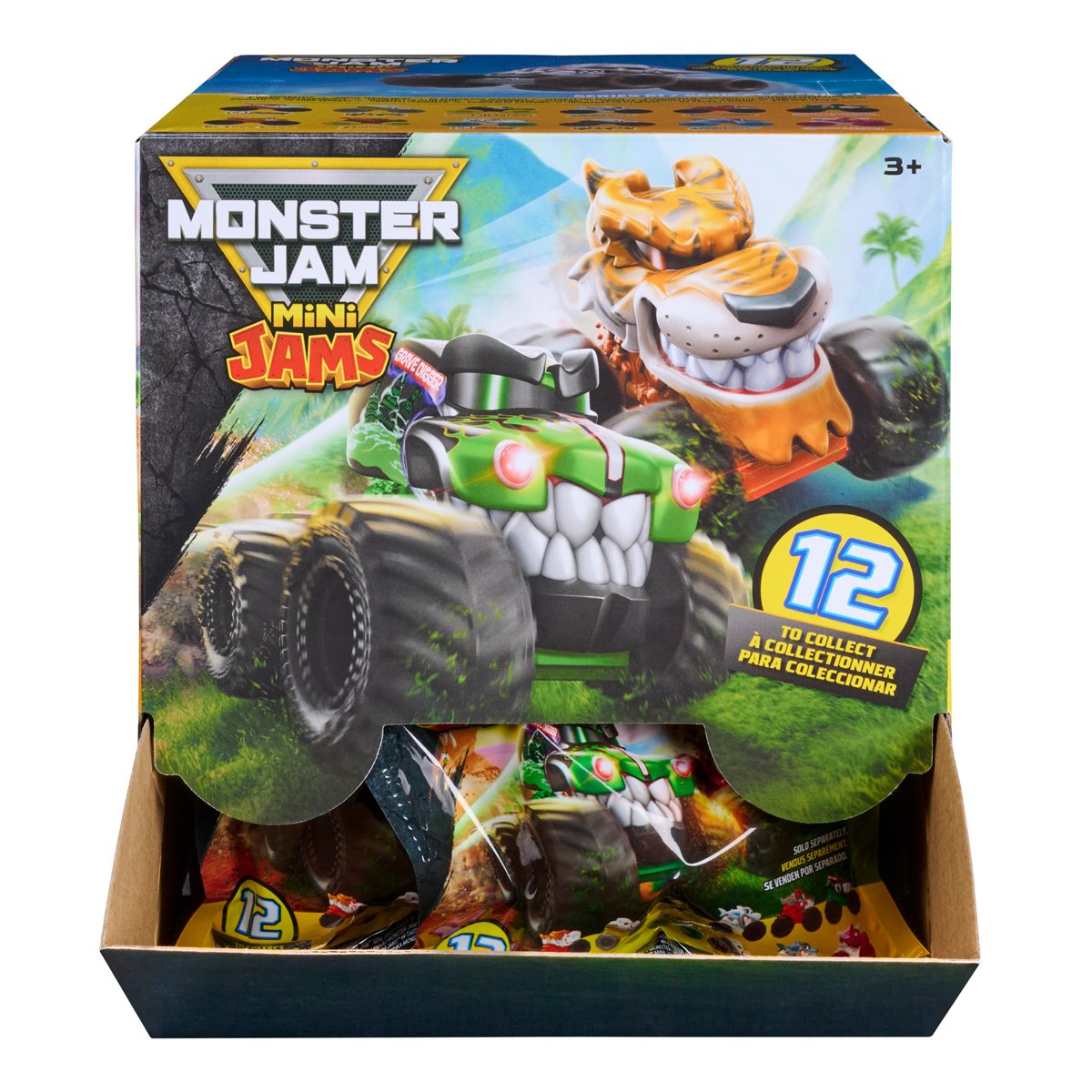 Monster Jam Mini Jams Monster Truck 1:87 Scale Vehicle Blind Bag Case of 12