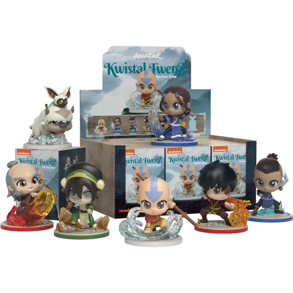Avatar The Last Airbender x Kwistal Series 1 Mini-Figure Display Tray of 6