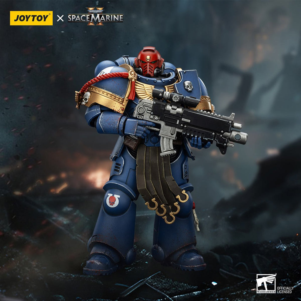 Joy Toy Warhammer Space Marine II Ultramarines Sergeant Gadriel Collectors Edition 1:18 Scale Action Figure