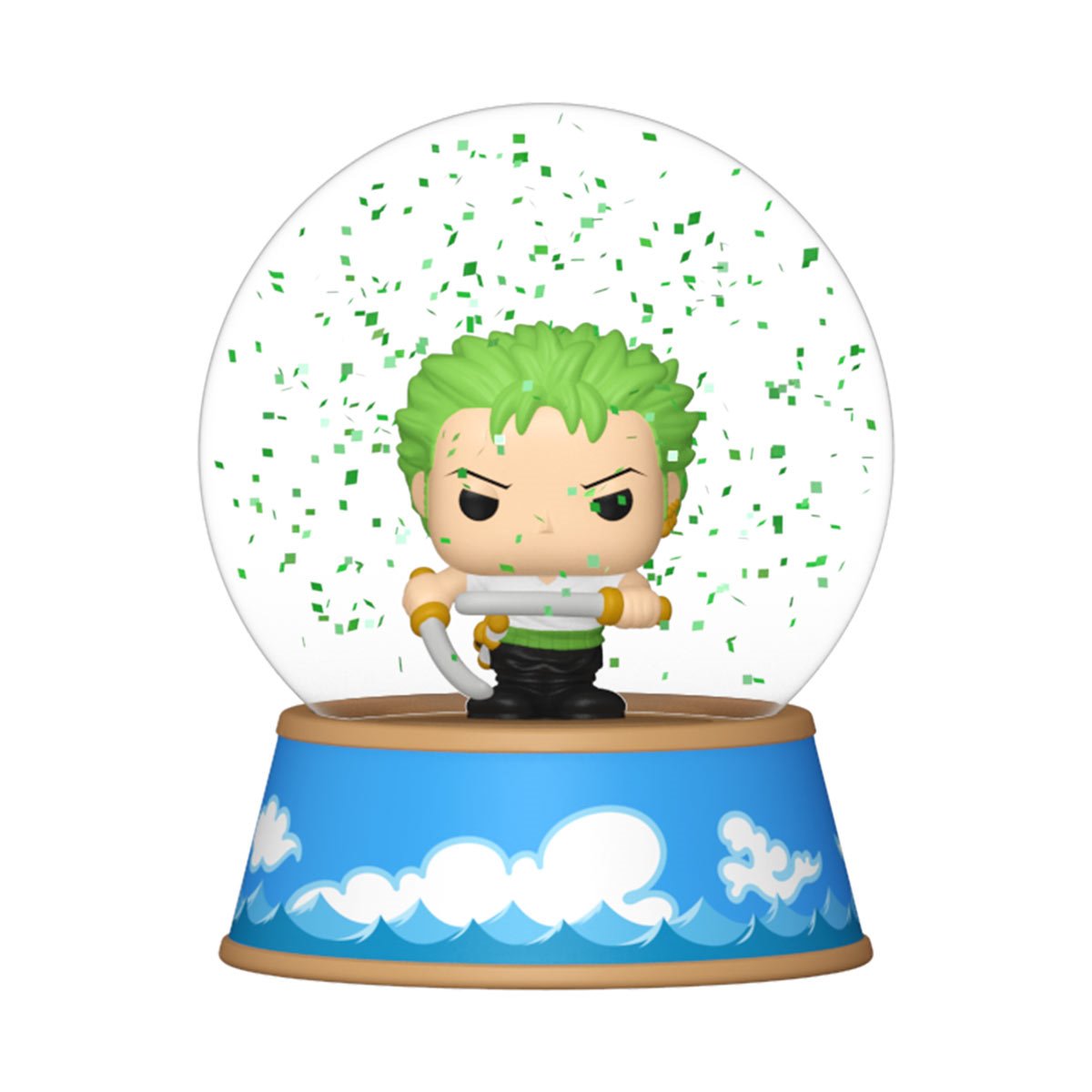 One Piece Mini Glitter Globe Display Case of 12
