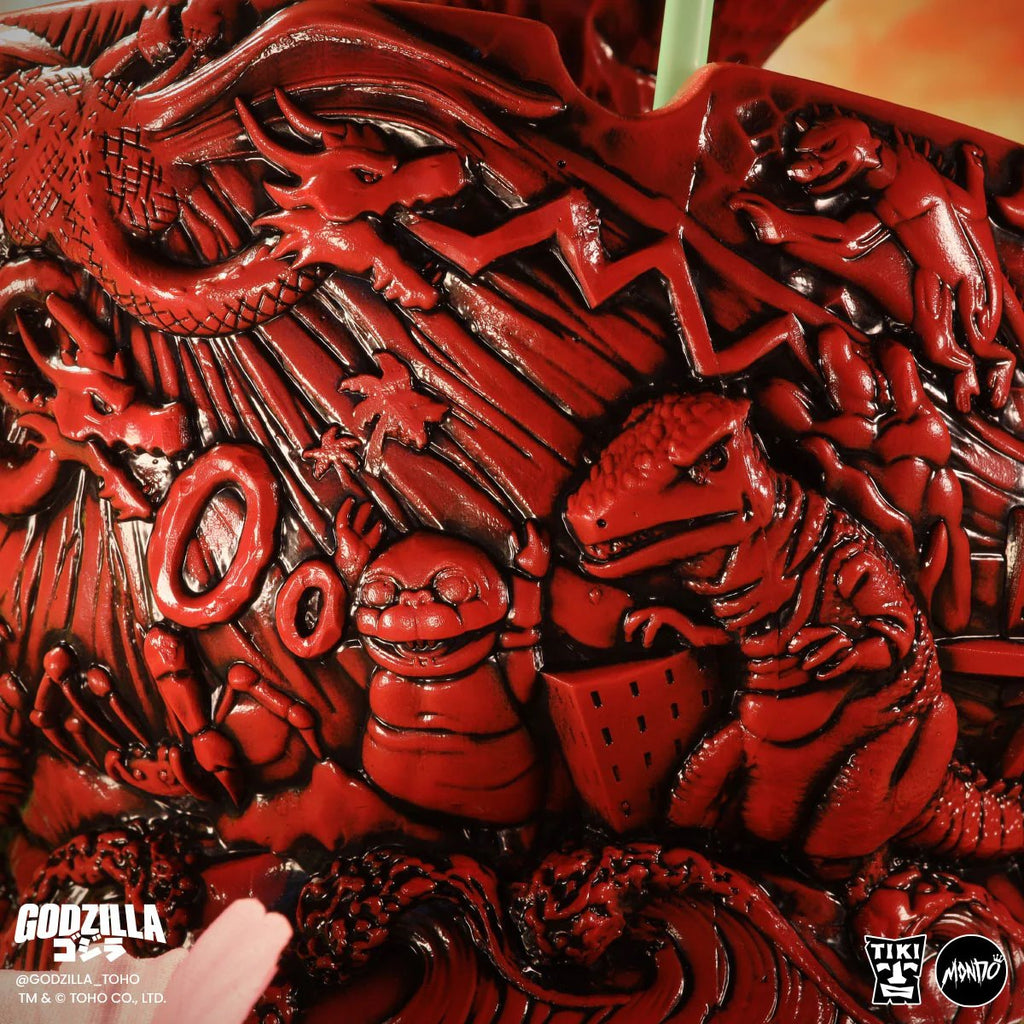 Destroy All Monsters Godzilla Fire Dragon Variant Limited Edition Tiki Scorpion Bowl