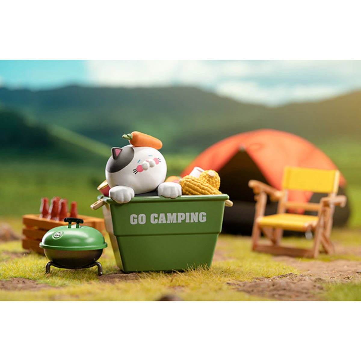 Uncle Cat Go Camping Series 1 Blind Box Vinyl Figure