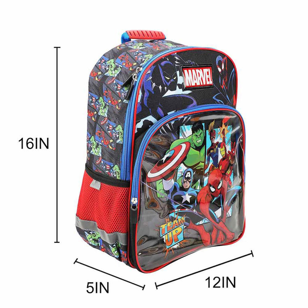 Marvel Universe Team Up Youth Backpack 6-Piece Set