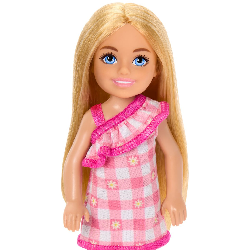 Barbie Chelsea Pink Plaid Dress Doll
