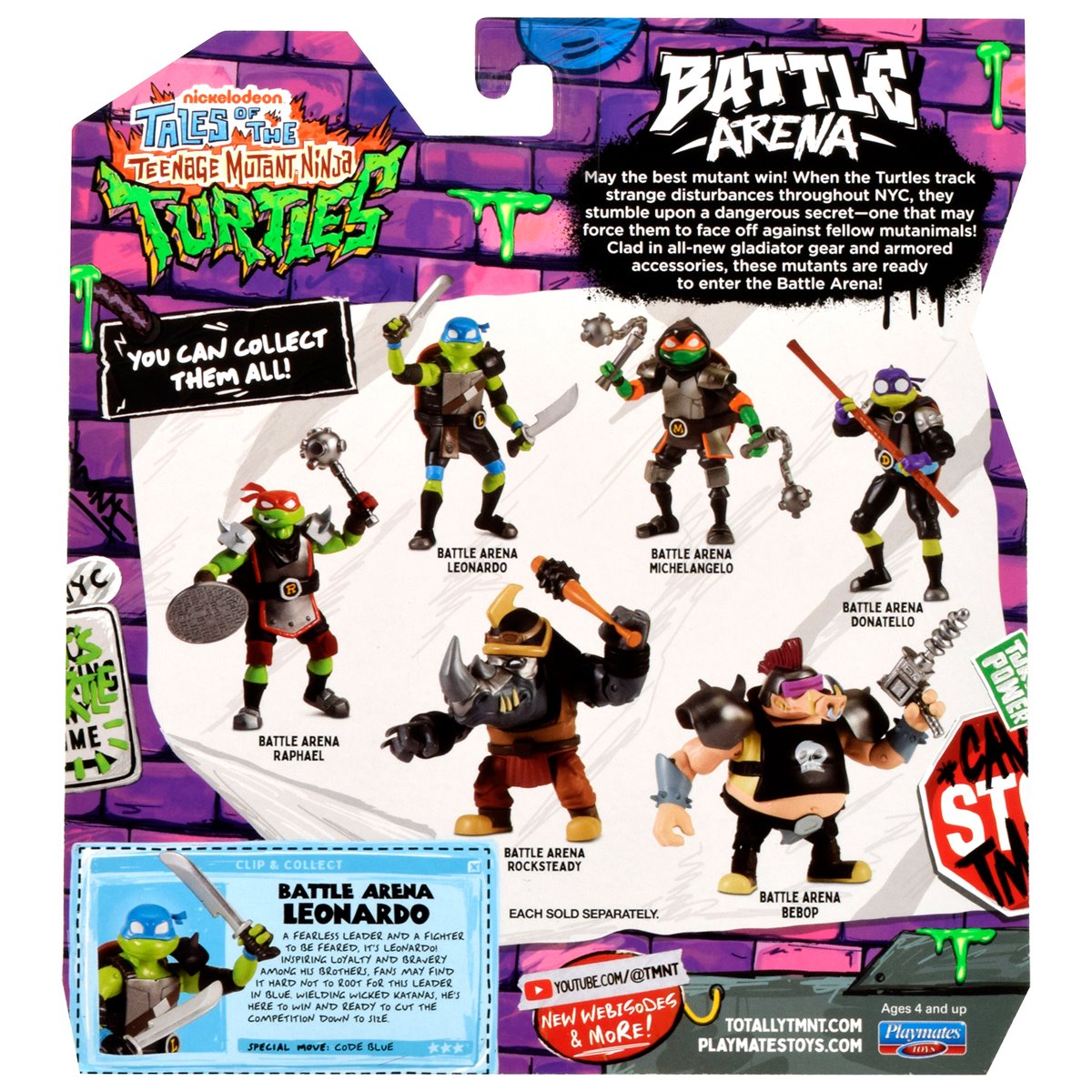 Tales of the Teenage Mutant Ninja Turtles Basic Action Figure Wave 6 Revision 1 Case of 8