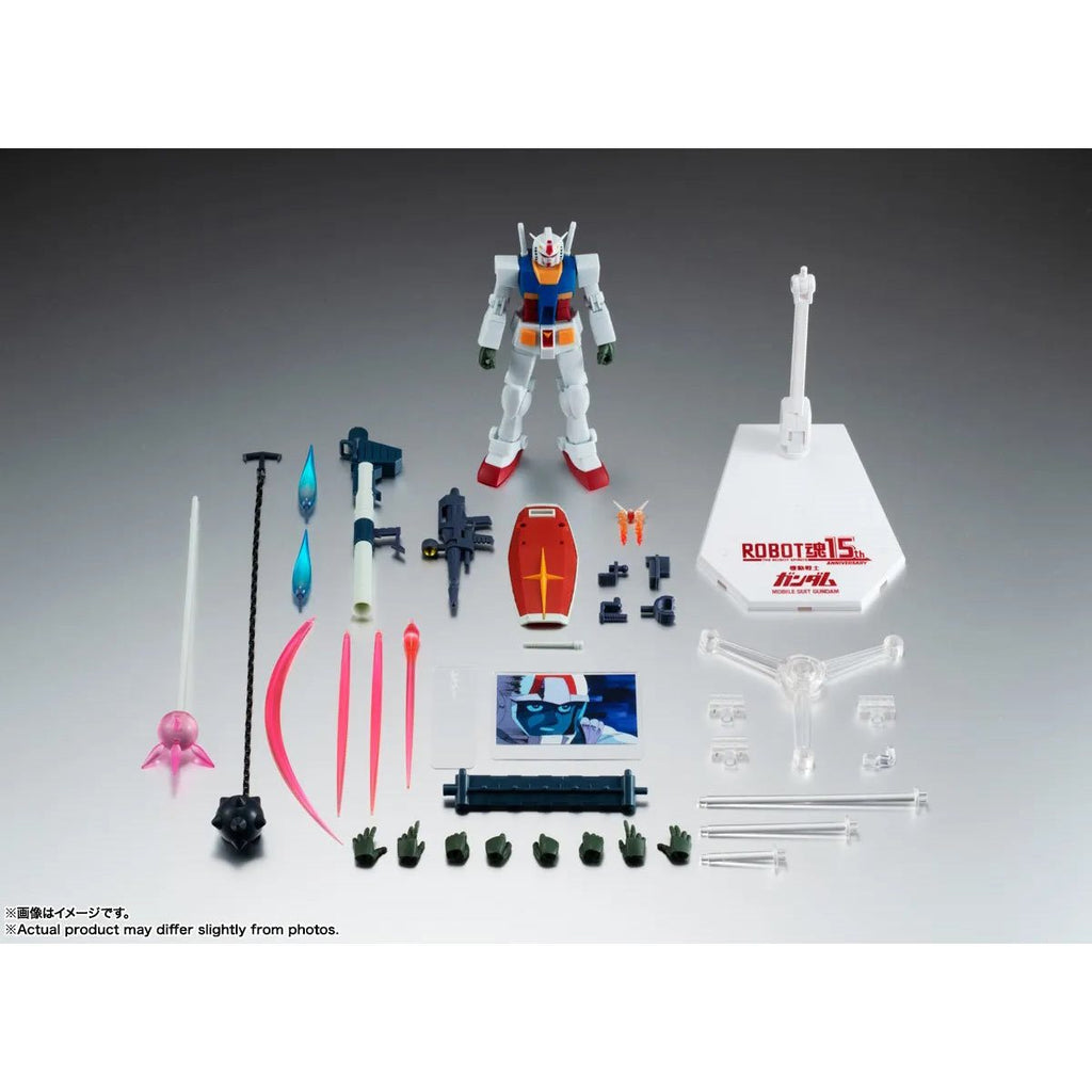 Mobile Suit Gundam Side MS RX-78-2 Gundam Version A.N.I.M.E. Robot Spirits 15th Anniversary Action Figure