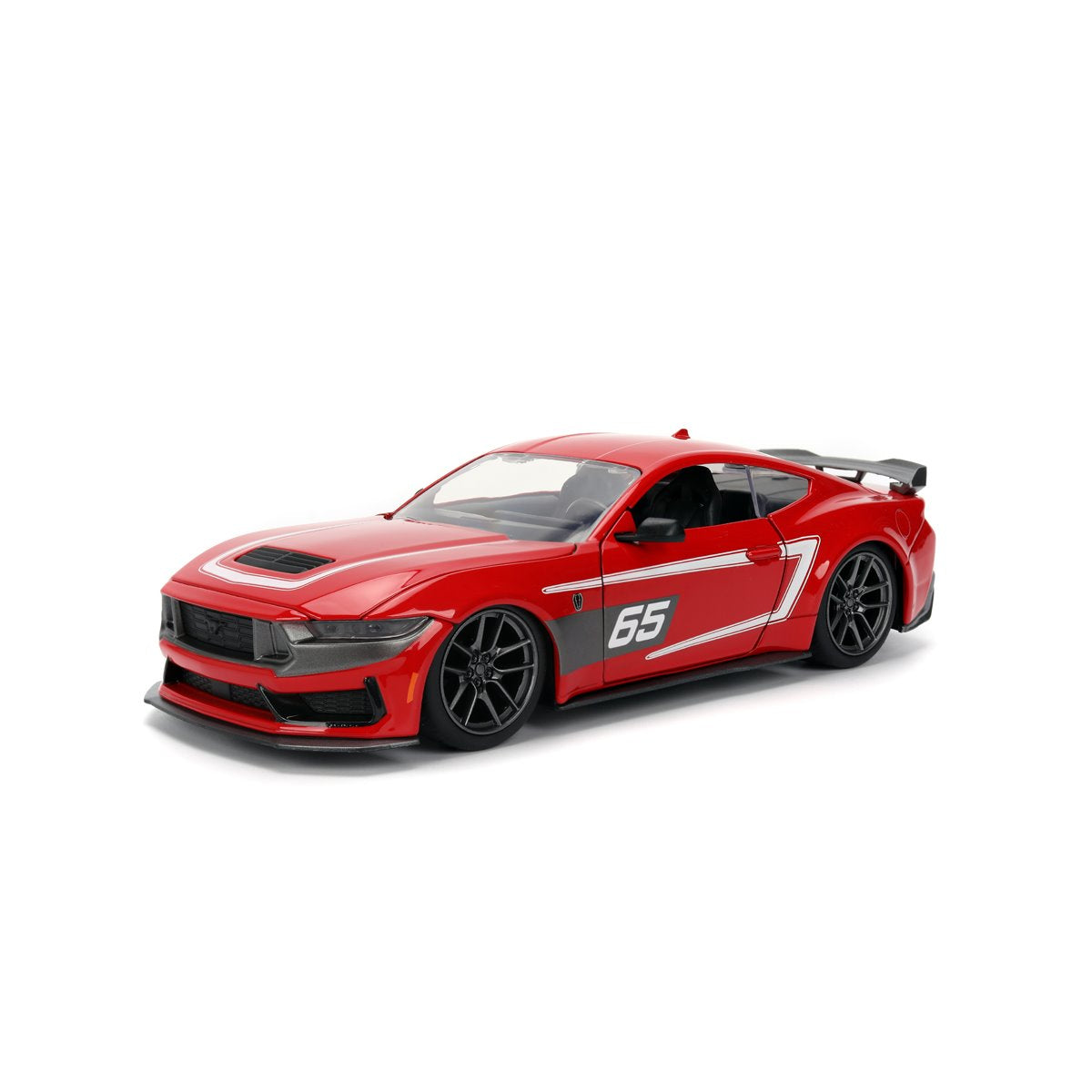 Bigtime Muscle 2024 Ford Mustang Dark Horse Glossy Red 1:24 Scale Die-Cast Metal Vehicle