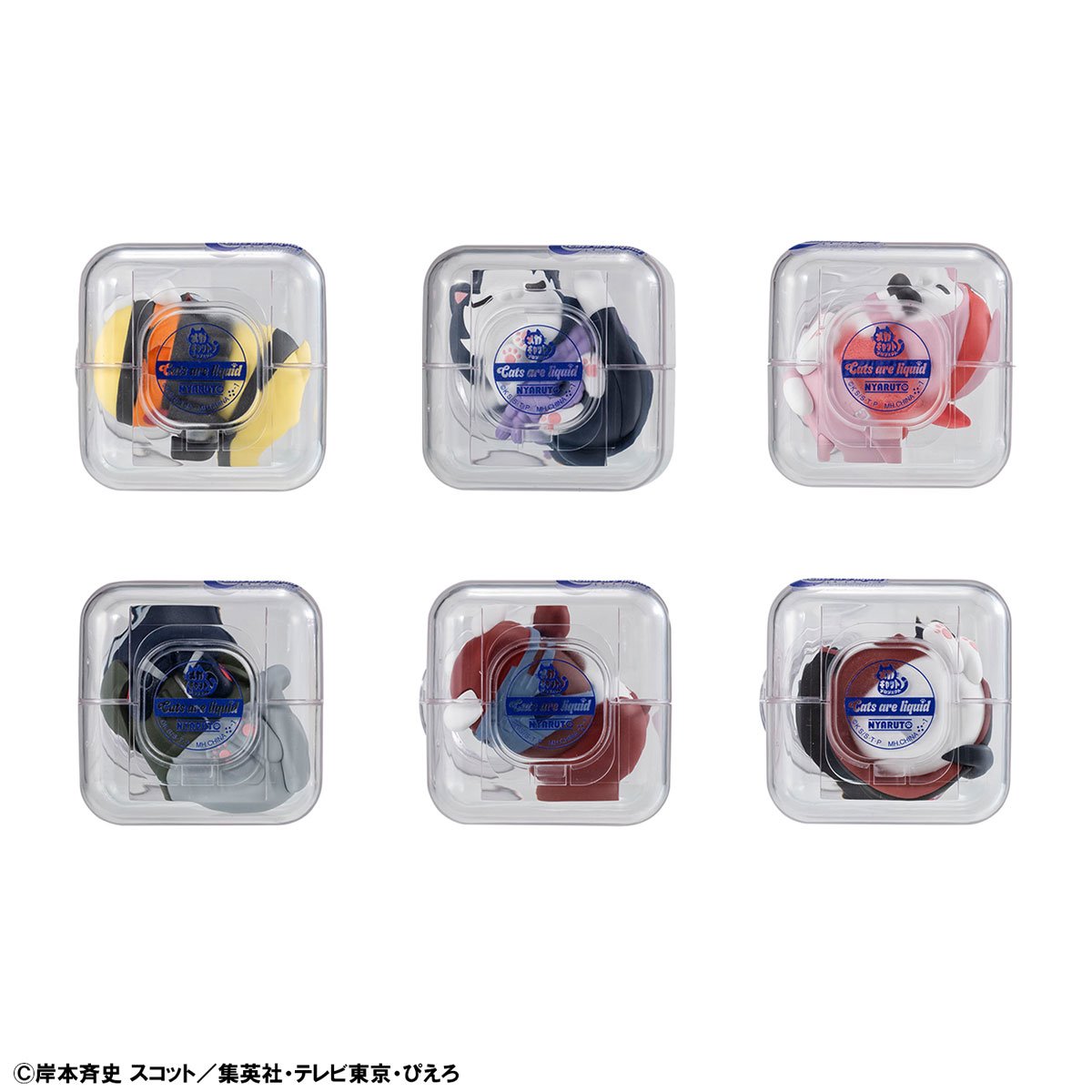 Naruto Goodnight Nyaruto! Cats are Liquid Mega Cat Project Mini-Figure Case of 8