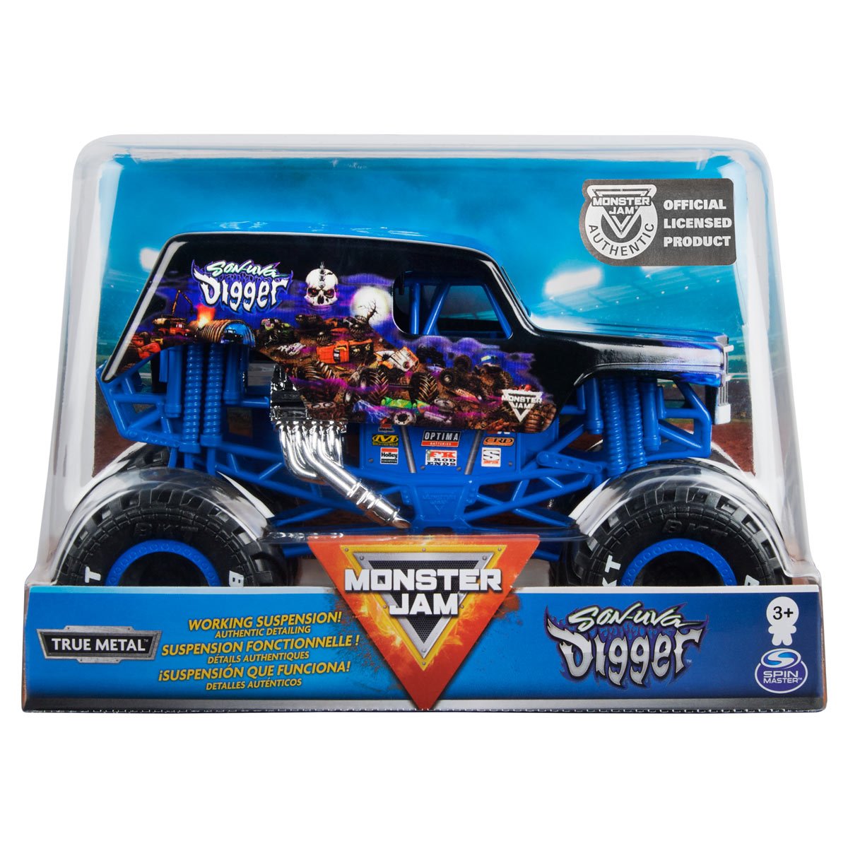 Monster Jam Monster Truck Mix 25 1:24 Scale Vehicle Case of 4