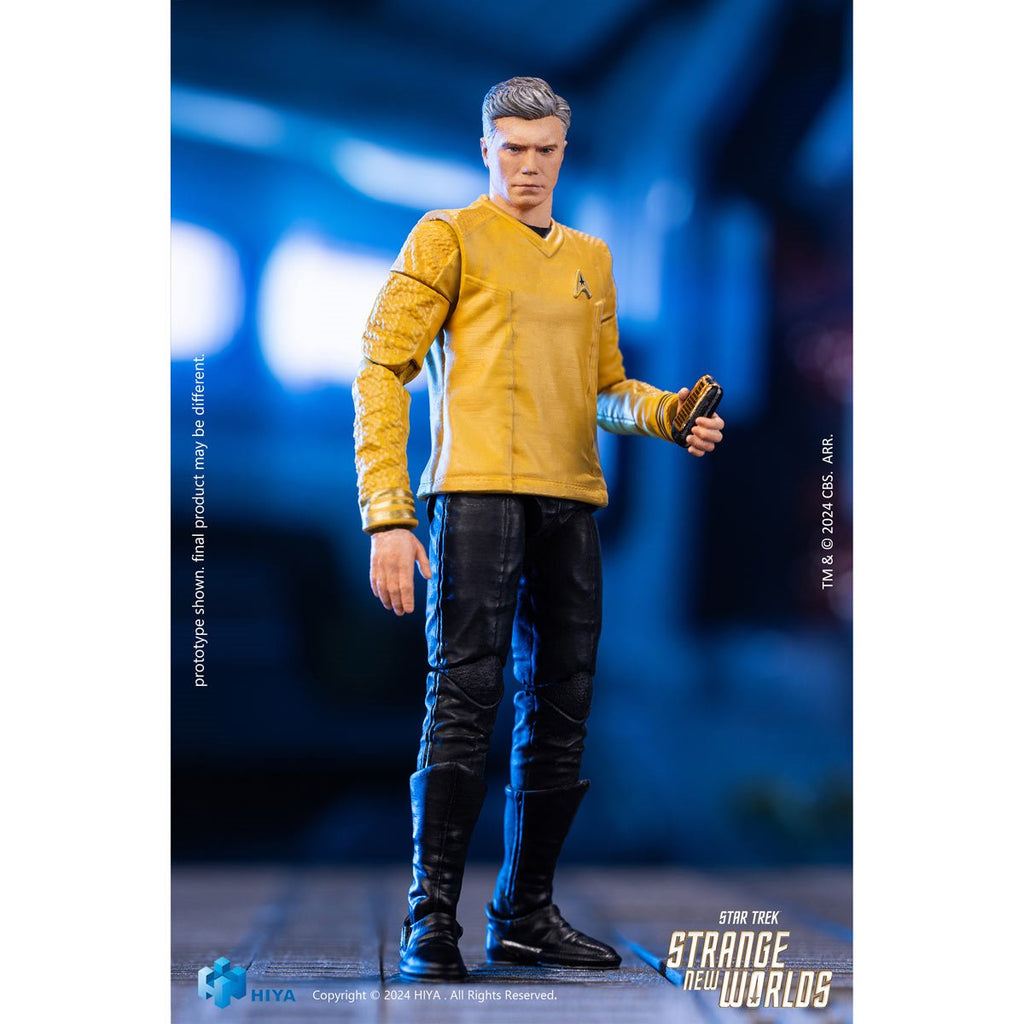Star Trek: Strange New Worlds Captain Christopher Pike Exquisite Mini Series 1:18 Scale Action Figure