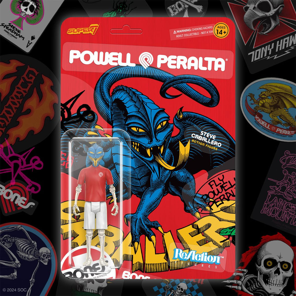 Powell-Peralta Steve Caballero Dragon (Mt. Trashmore '85) 3 3/4-Inch ReAction Figure