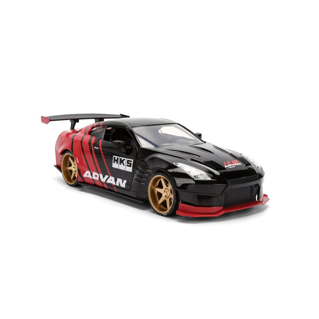 JDM Tuners 2009 Nissan GT-R R35 Ben Sopra Glossy Red 1:24 Scale Die-Cast Metal Vehicle