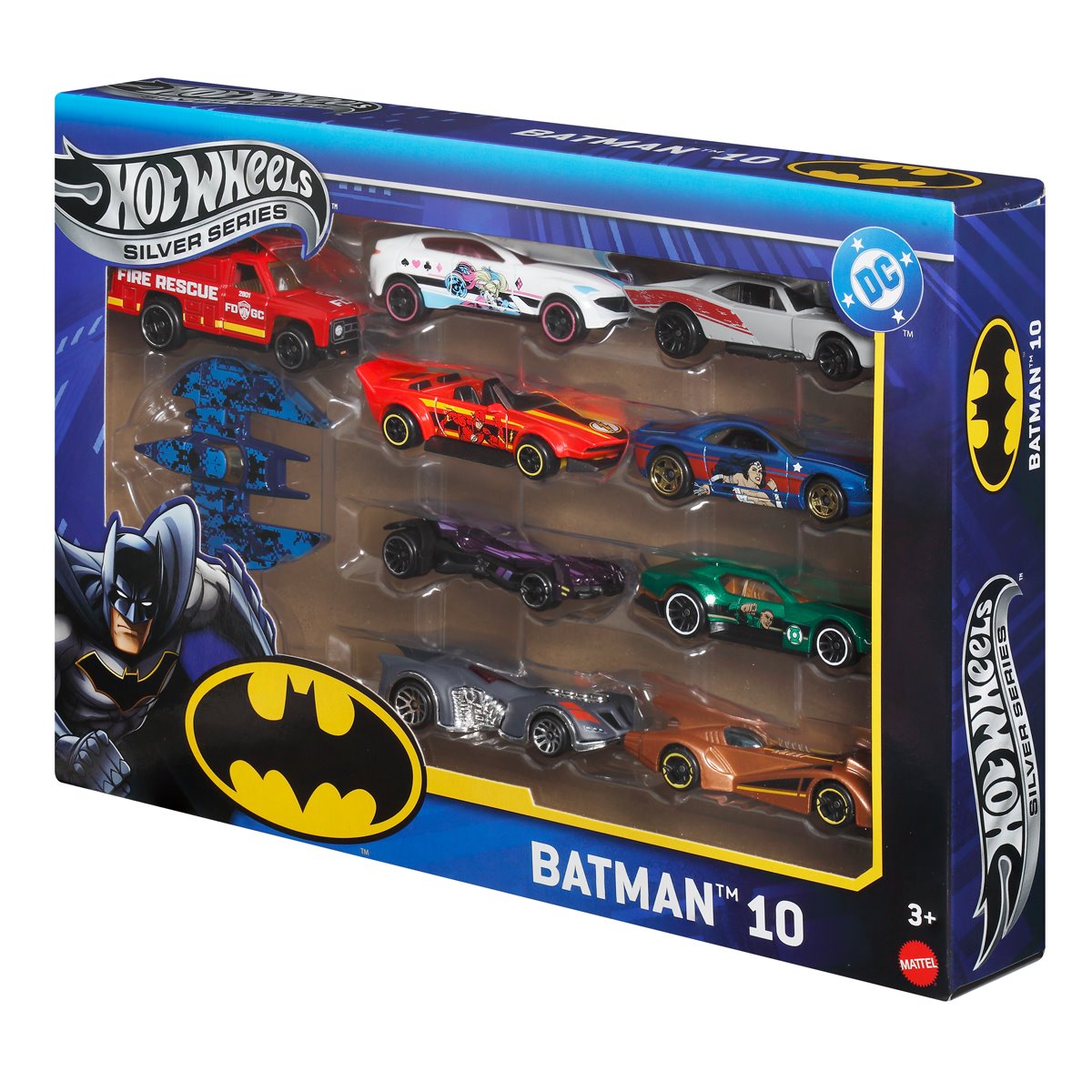 Hot Wheels Batman Die-Cast Metal Vehicle 10-Pack Case of 6