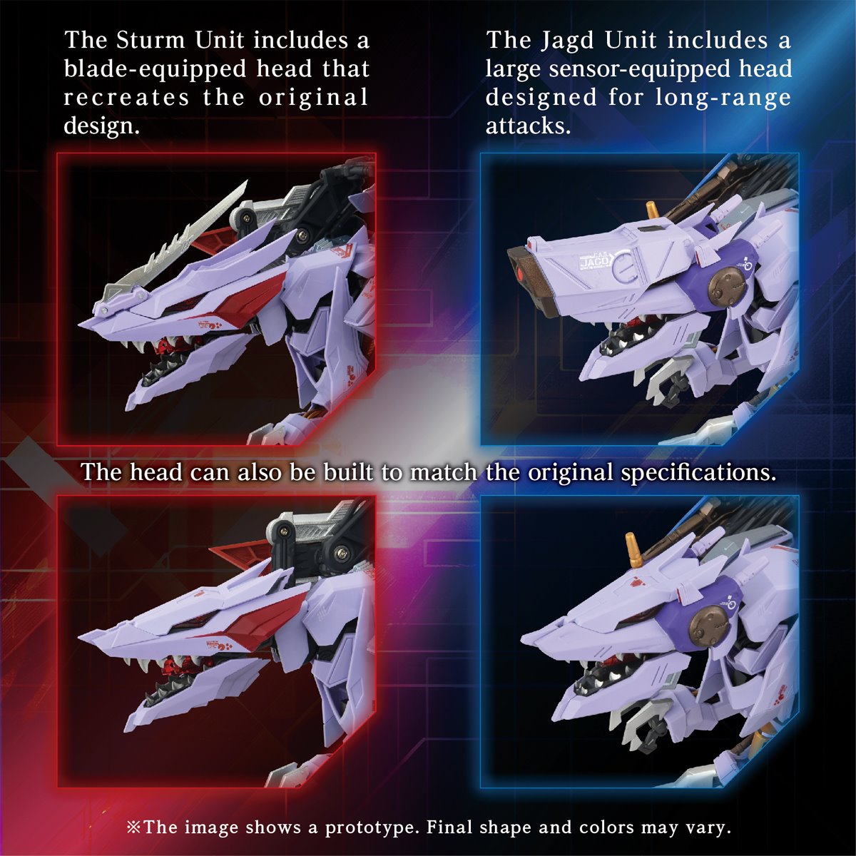 Zoids AM-Z01CP Berserk Fury Sturm & Jagd Unit Adamas Machina Model Kit Accessory Set