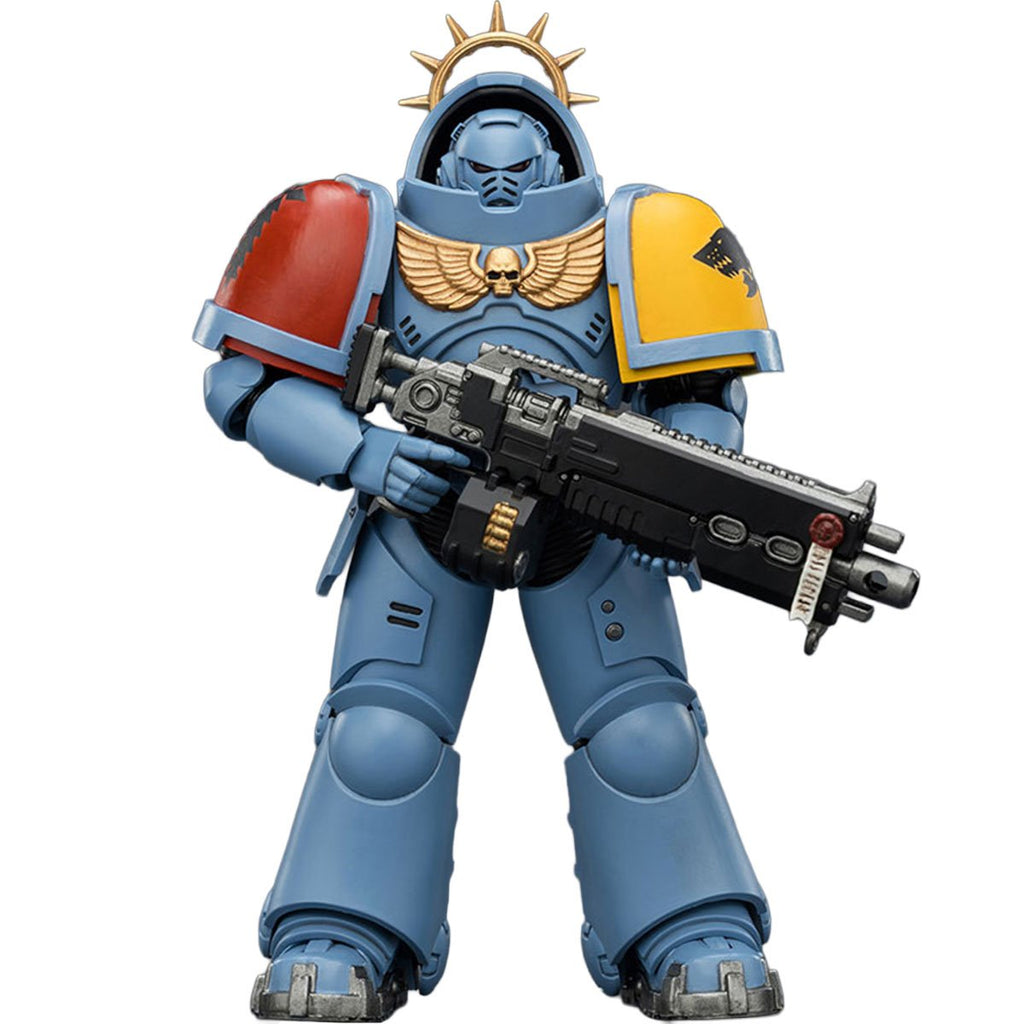 Joy Toy Warhammer 40,000 Space Marines Game Edition Space Wolves Intercessor Rifle & Pistol 1:18 Scale Action Figure