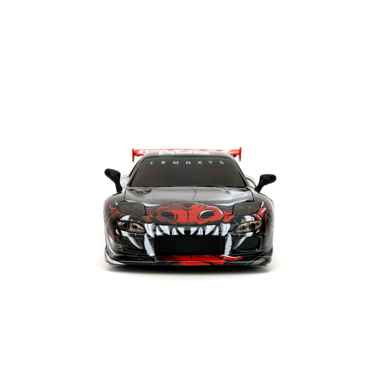 Hollywood Rides Lab Monkeys 1993 Mazda RX7 1:24 Scale Die-Cast Metal Vehicle with Saru Figure