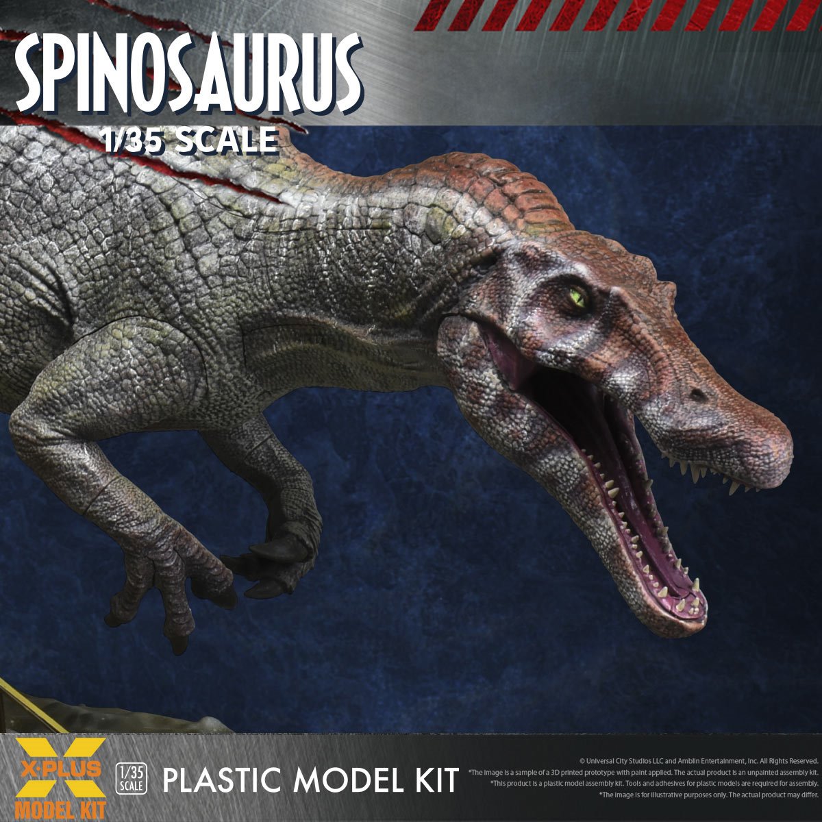 Jurassic Park III Spinosaurus 1:35 Scale Plastic Model Kit - Reissue