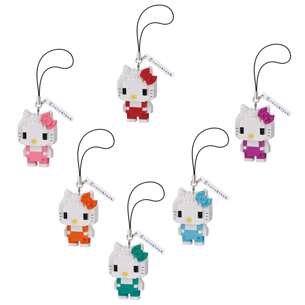Sanrio Hello Kitty Colors NanoCharm Blind Box Key Chain Case of 12