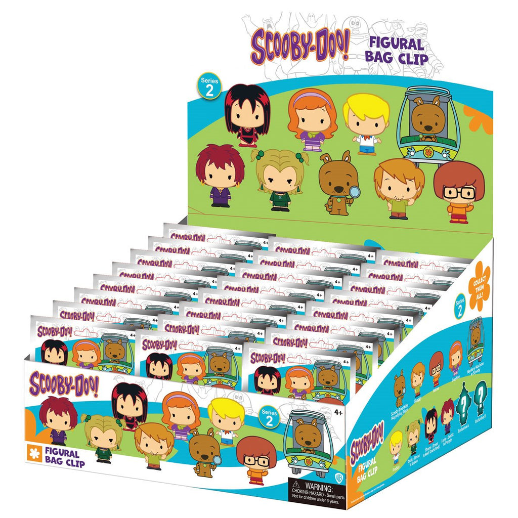Scooby-Doo Series 2 3D Foam Bag Clip Random 6-Pack