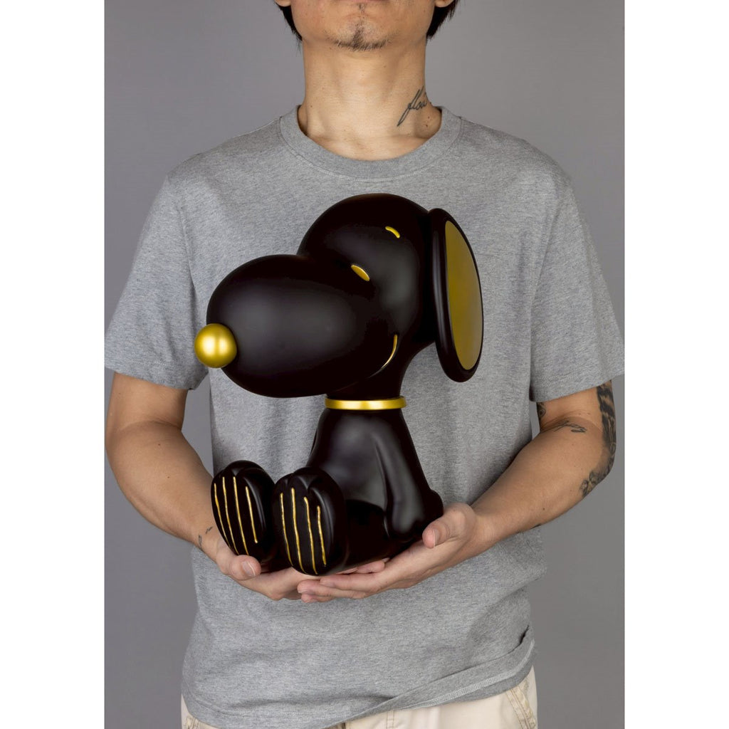 Peanuts Snoopy Black and Gold Version VPB-018SP Peanuts Series Vinyl Functional Piggy Bank