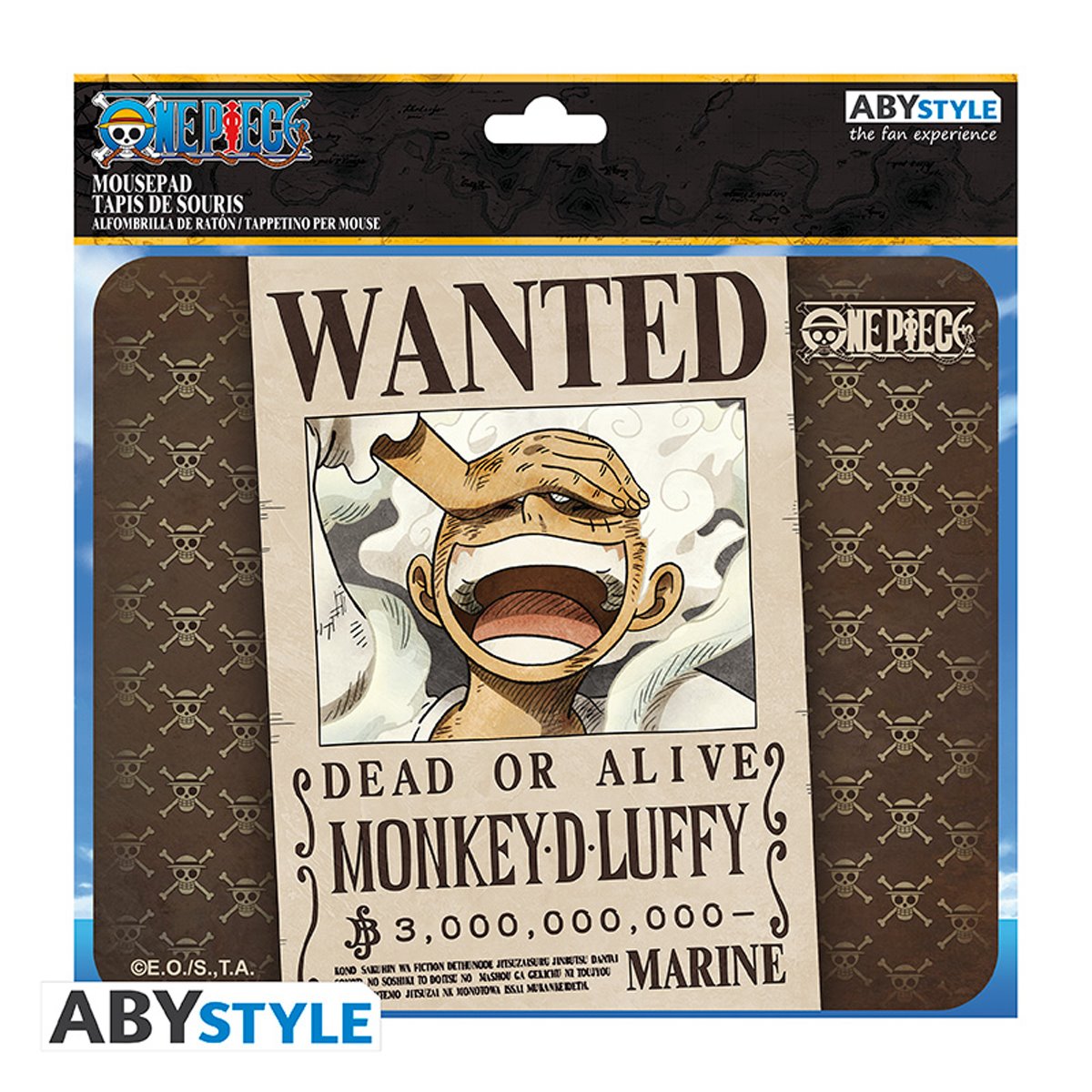 One Piece Wanted Luffy Flexible Mousepad