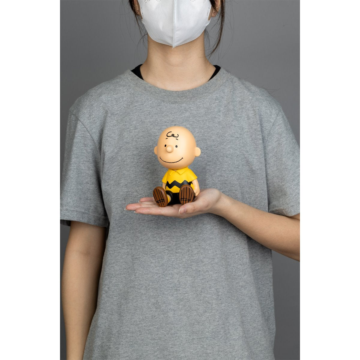 Peanuts Charlie Brown VPBP-030 Peanuts Series Palm Size Vinyl Functional Piggy Bank