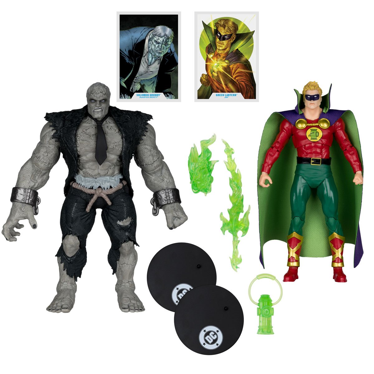 DC Multiverse Green Lantern Justice Society of America vs Solomon Grundy Megafig Action Figure 2-Pack