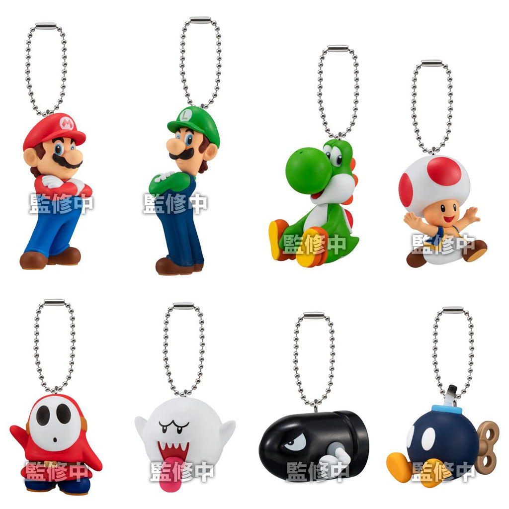 Super Mario Bros. Mascot Charm Collection Key Chain Case of 10