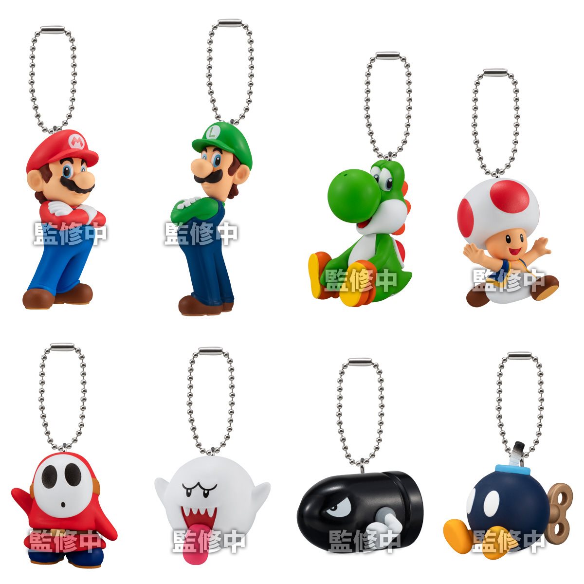 Super Mario Bros. Mascot Charm Collection Key Chain Case of 10