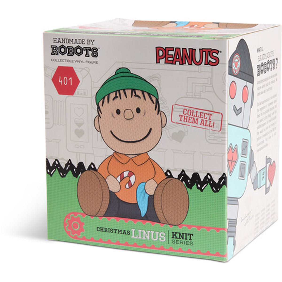 Peanuts Linus #401 Christmas Handmade By Robots Vinyl Figure