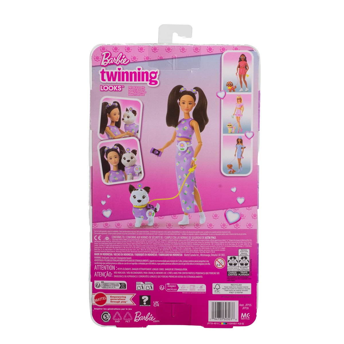 BarbieTwinning Looks Floral Accessories and Doll