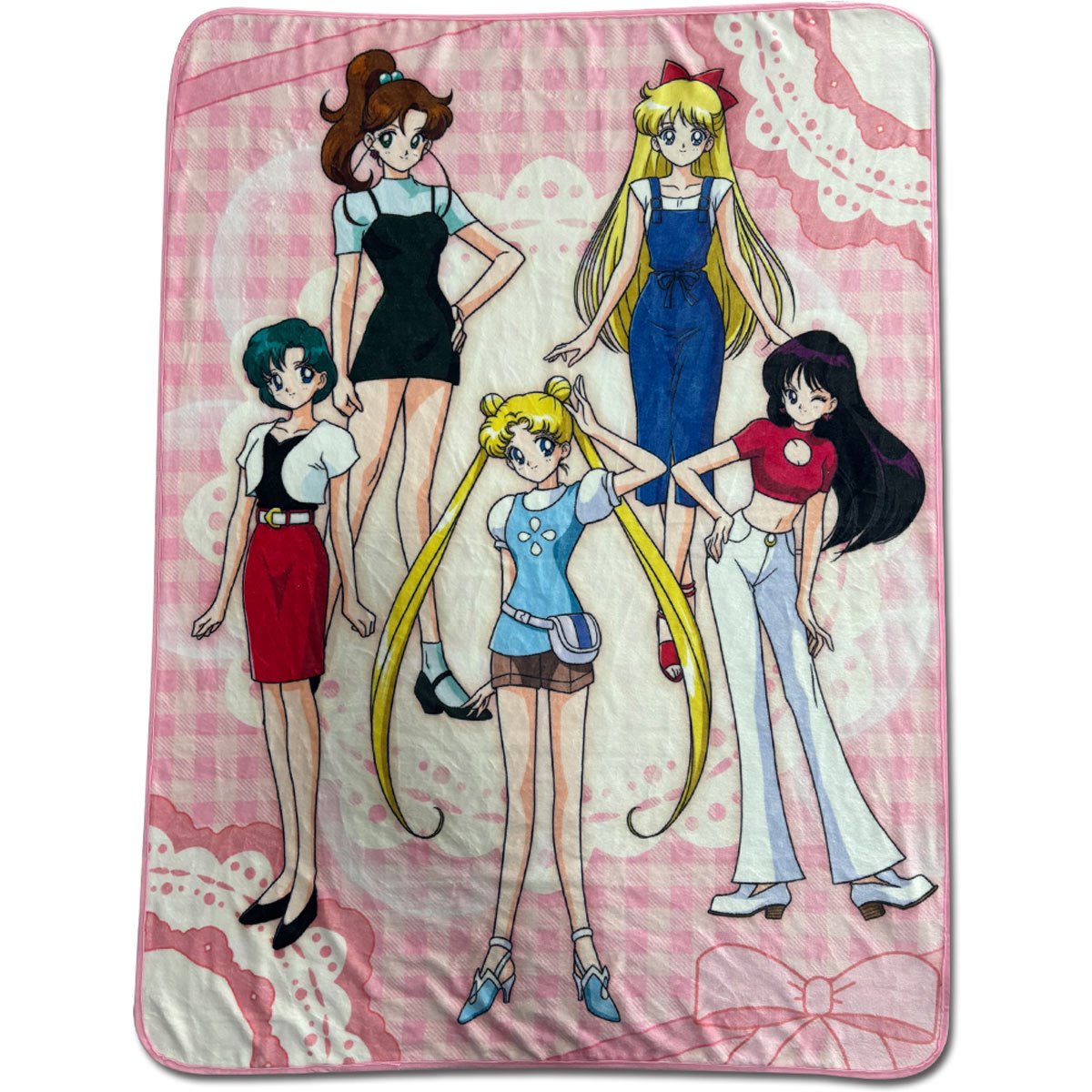 Sailor Moon Star S Main Character Group Throw Blanket