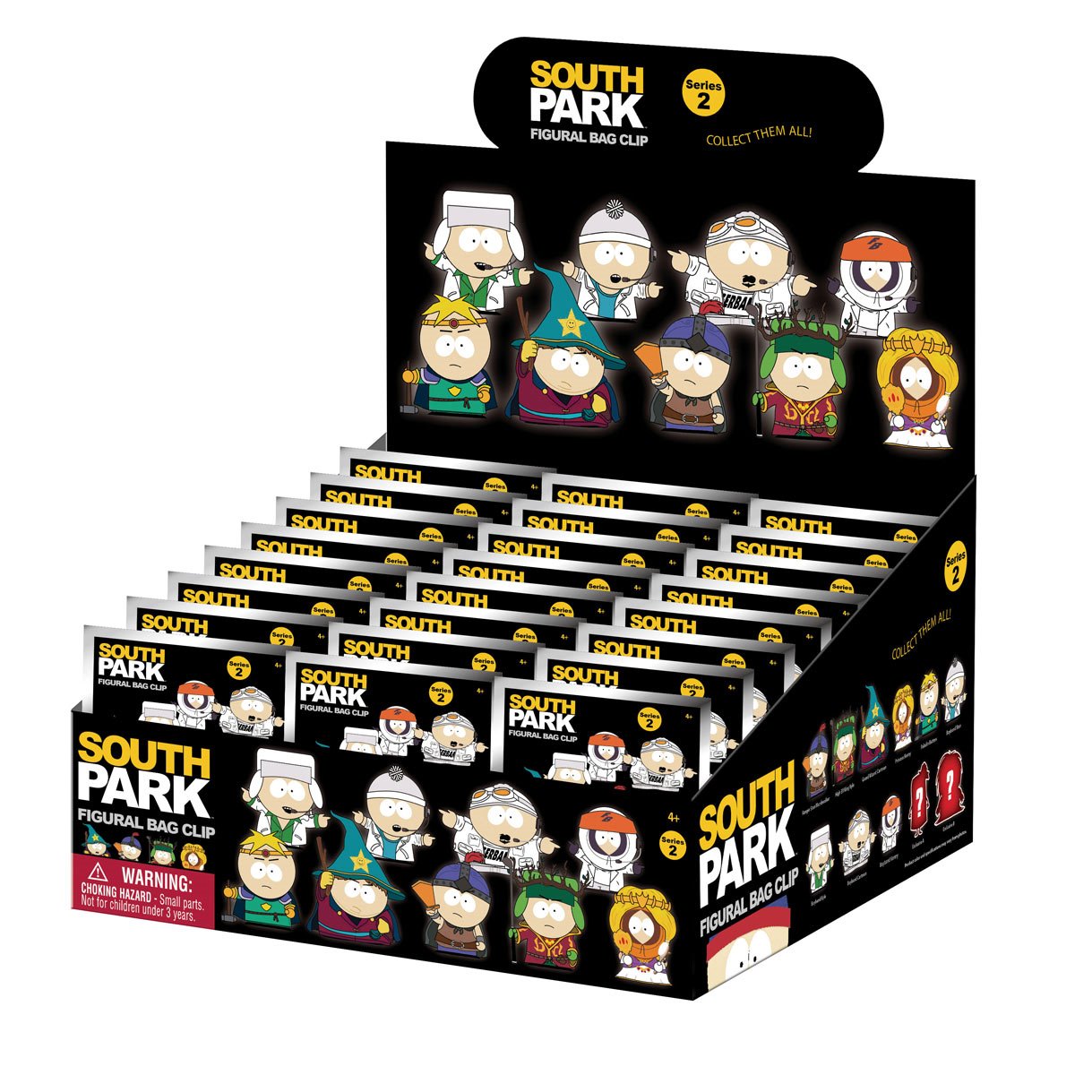 South Park Series 2 3D Foam Bag Clip Random 6-Pack