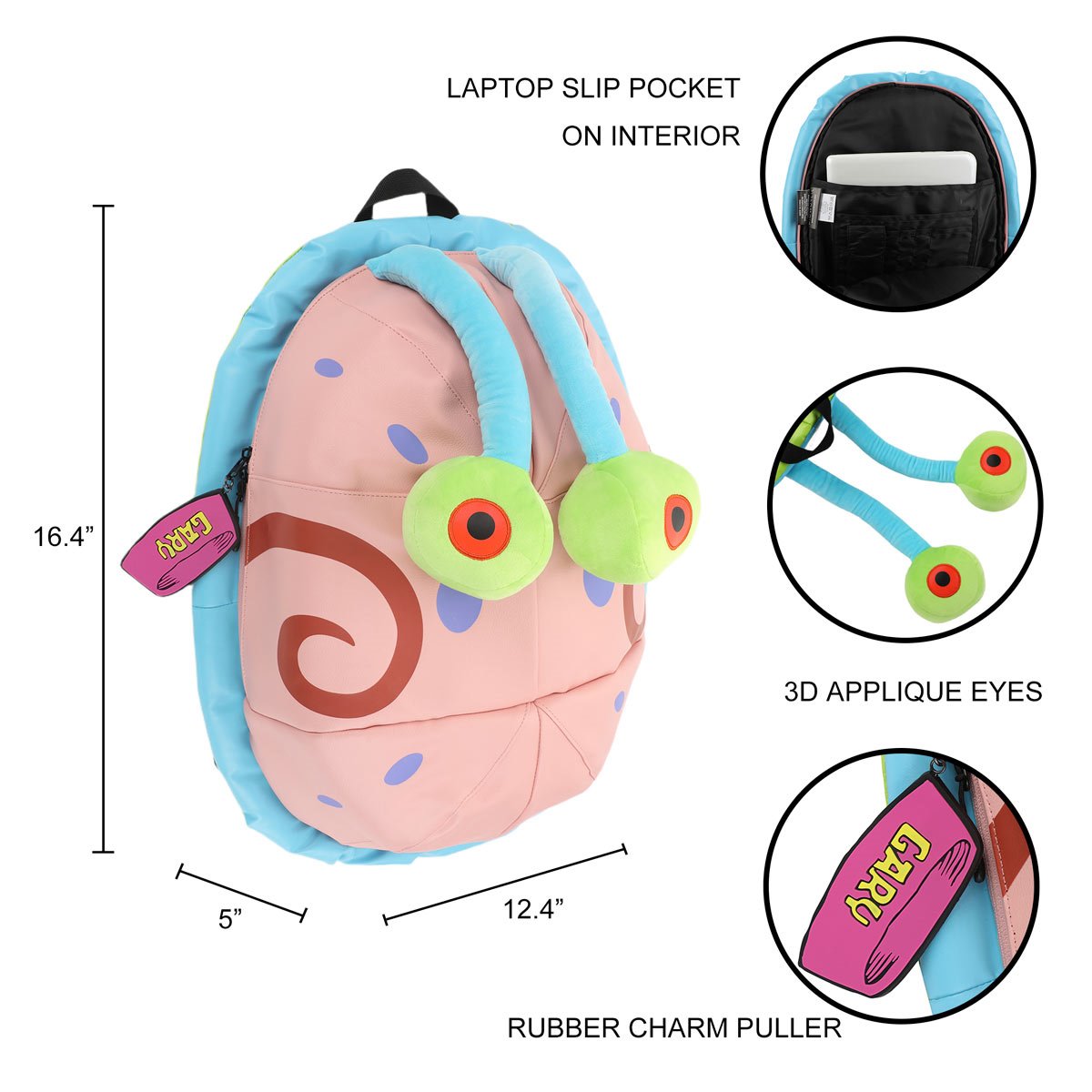 SpongeBob SquarePants Gary 3D Domed Backpack
