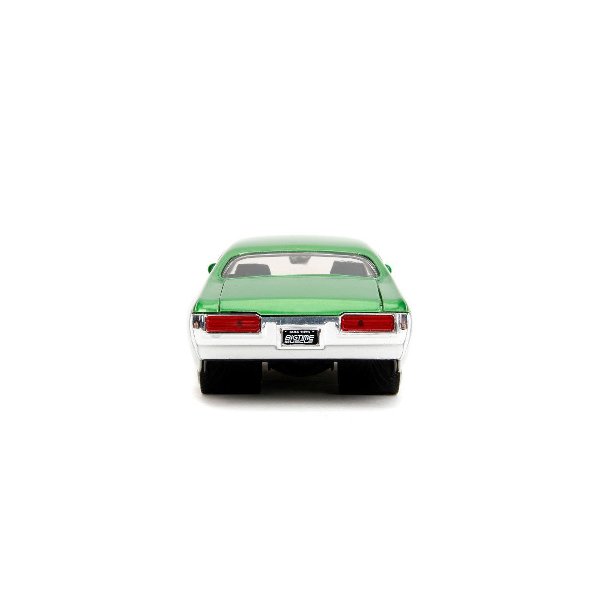 Bigtime Muscle 1969 Pontiac GTO Candy Silver and Green 1:24 Scale Die-Cast Metal Vehicle