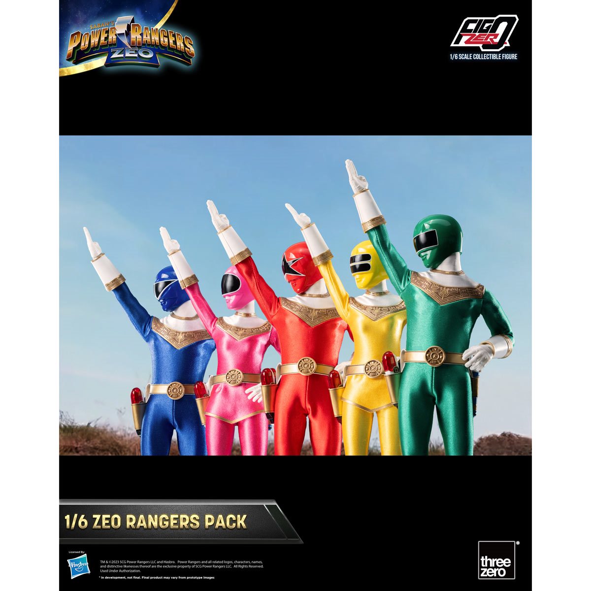 Power Rangers Zeo Rangers FigZero 1:6 Scale Action Figure 5-Pack