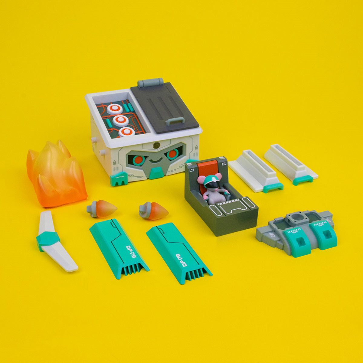 Mecha Dumpster Fire DF-79 Vinyl Figure