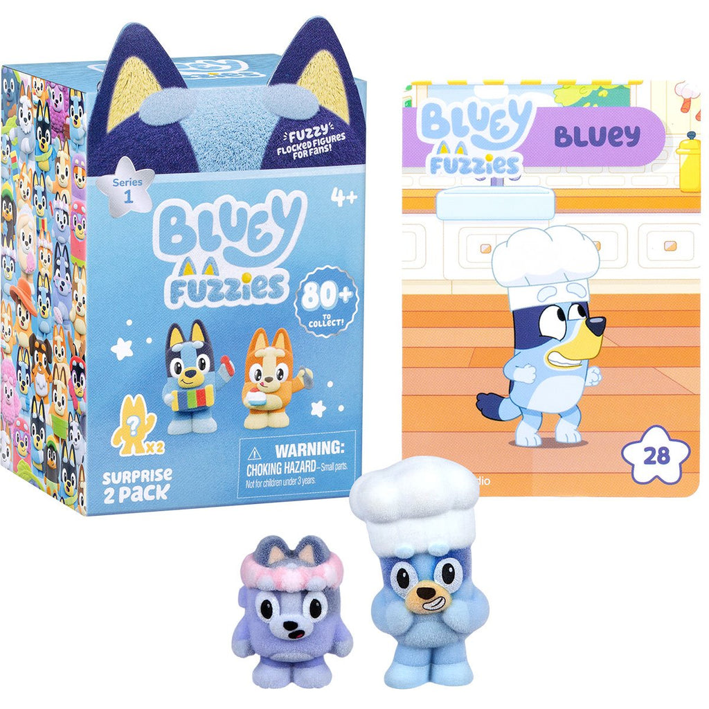 Bluey Fuzzies Series 14 Surprise Mini-Figure 2-Pack Case of 23