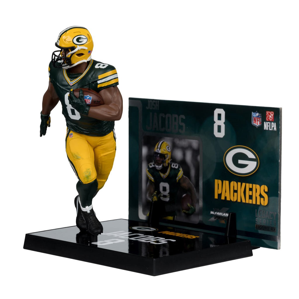 NFL SportsPicks 2025 Green Bay Packers Josh Jacobs 7-Inch Posed Figure