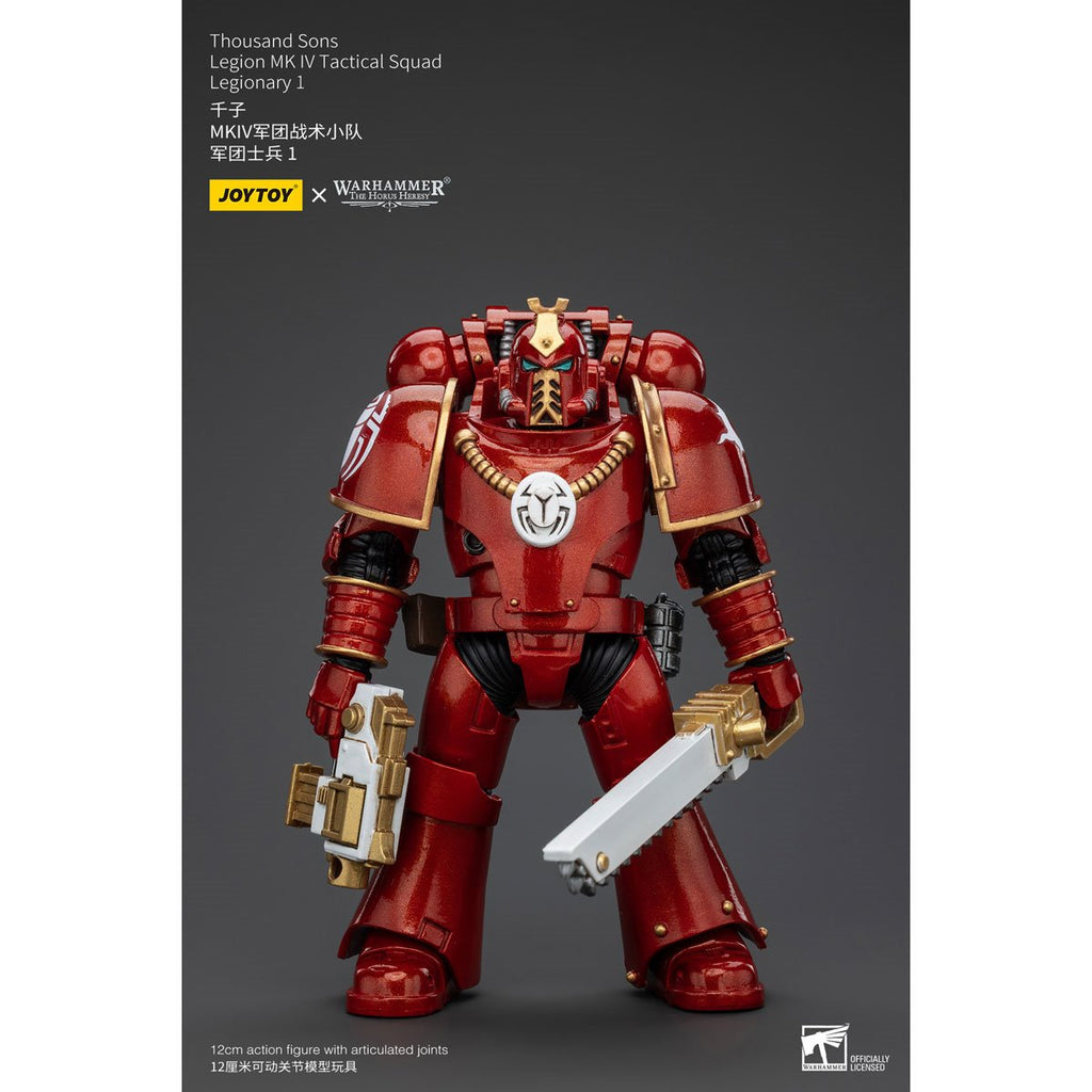 Joy Toy Warhammer 40,000 Thousand Sons Legion MK IV Tactital Squad Legionary 1 1:18 Scale Action Figure