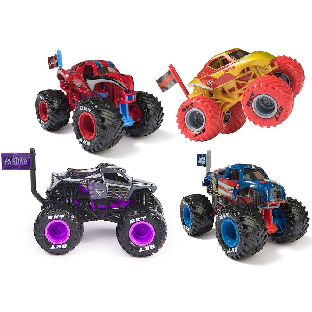 Monster Jam Marvel Monster Truck Single Pack 1:64 Scale Vehicle Case of 4
