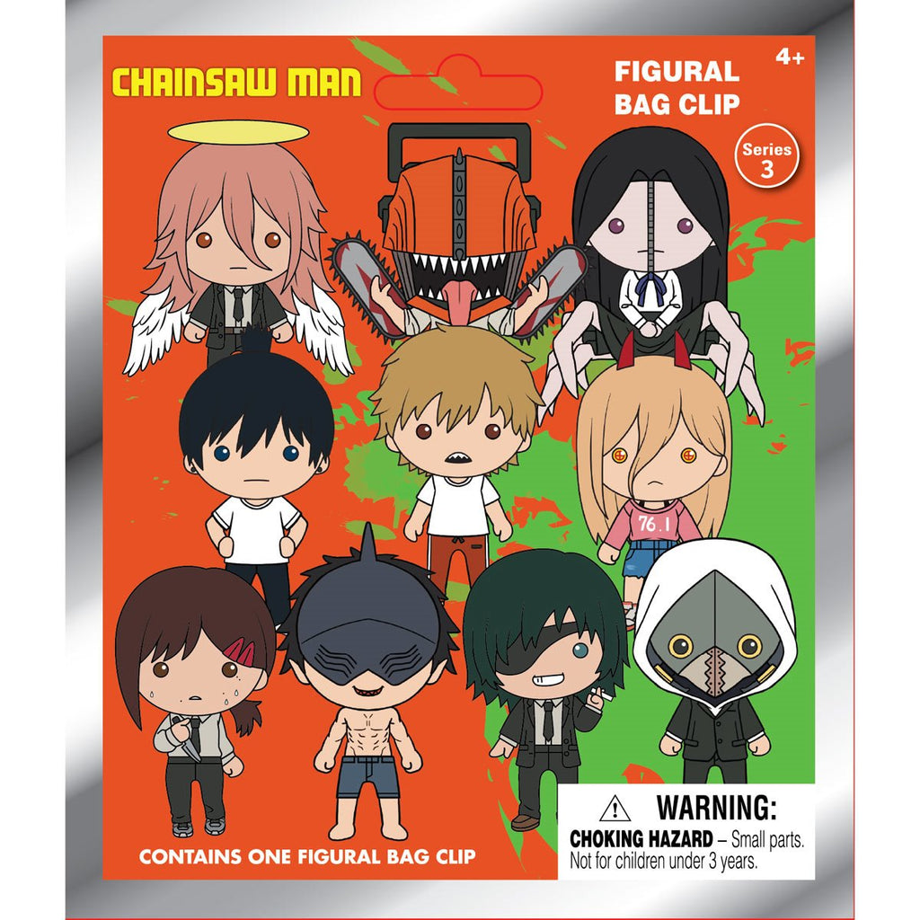Chainsaw Man Series 3 3D Foam Bag Clip Random 6-Pack