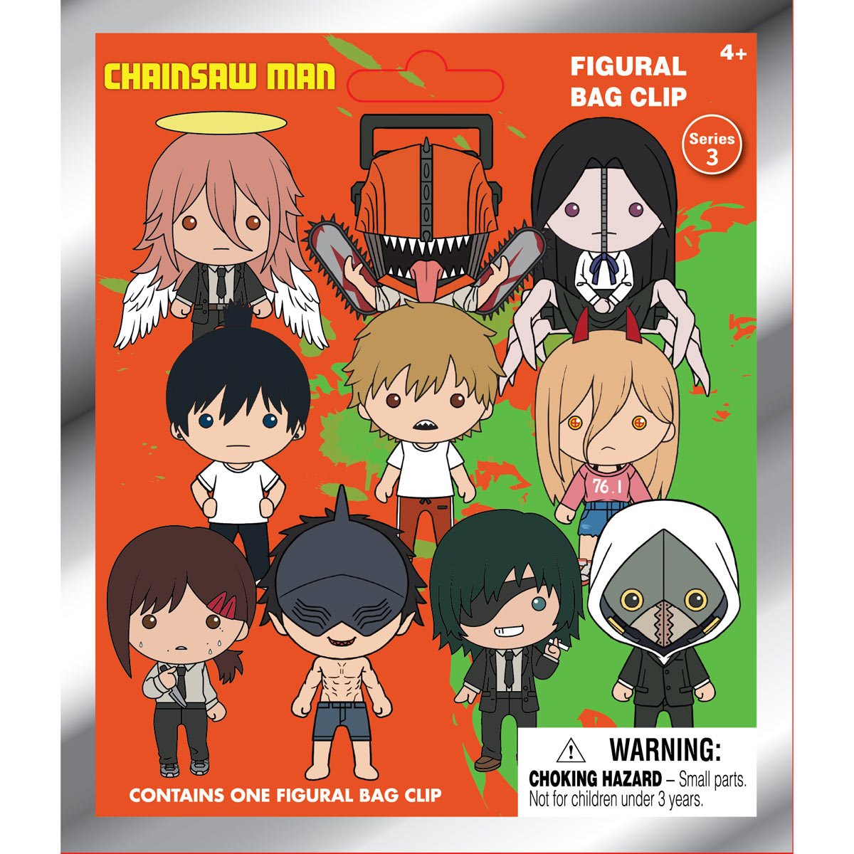 Chainsaw Man Series 3 3D Foam Bag Clip Random 6-Pack