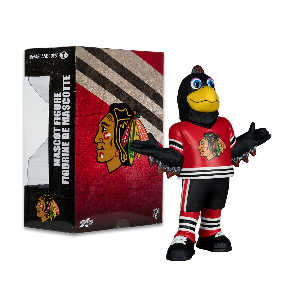 NHL Chicago Blackhawks Tommy Hawk Mascot Posed Figure