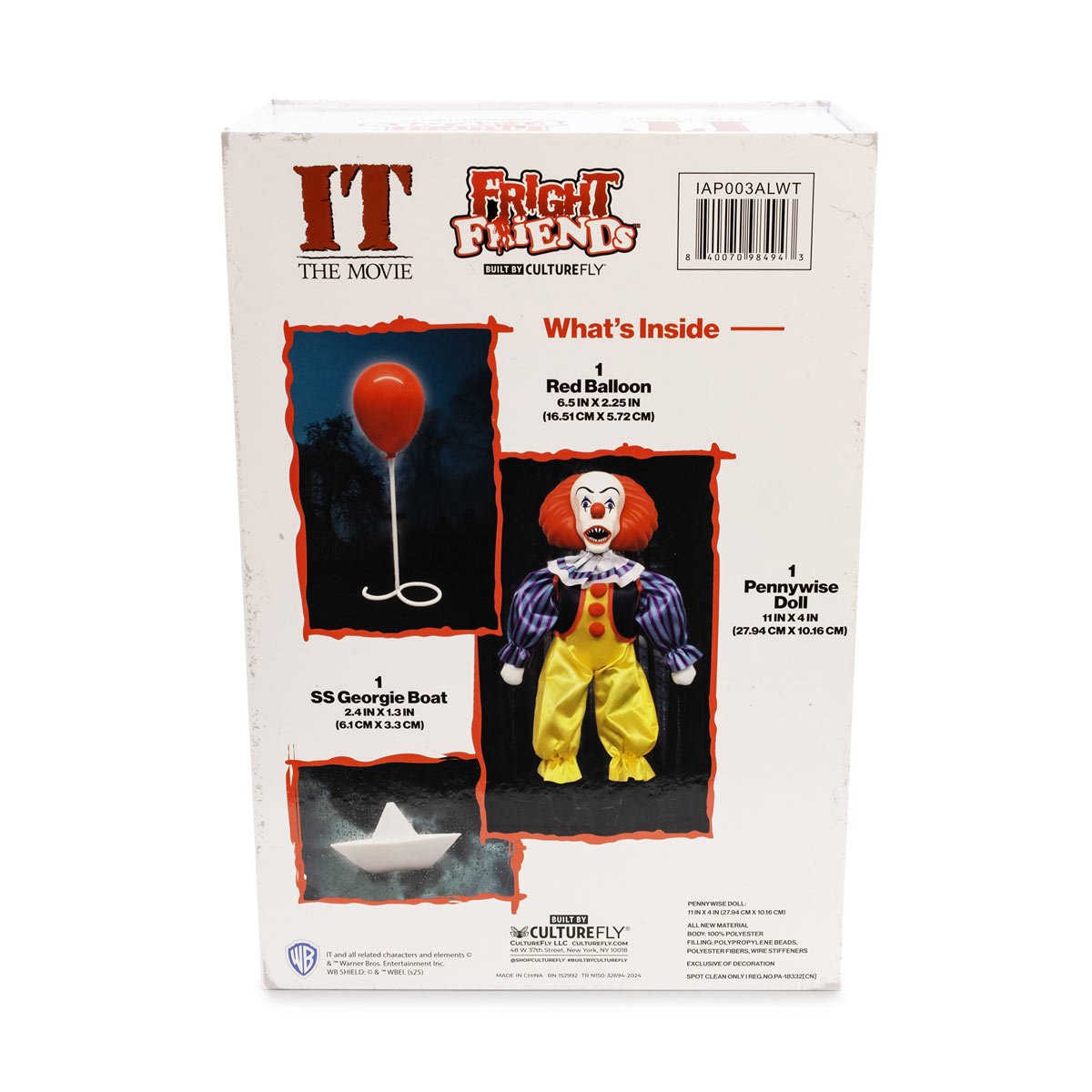 It Pennywise Fright Fiends Shelf-Sitter Plush